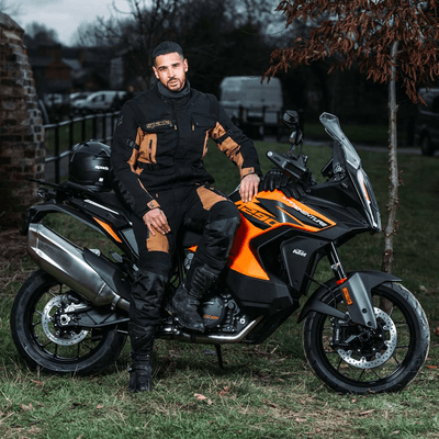 Spada orange motorcycle jacket