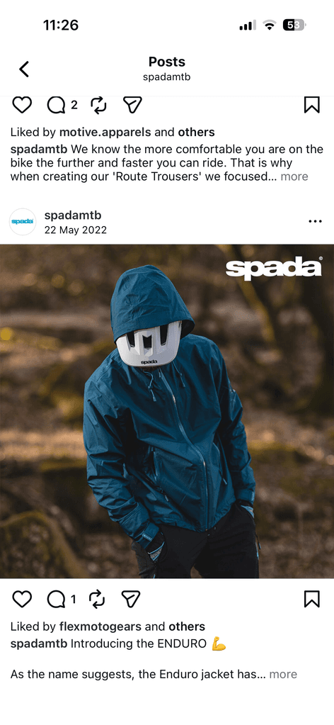 Spada blue waterproof jacket
